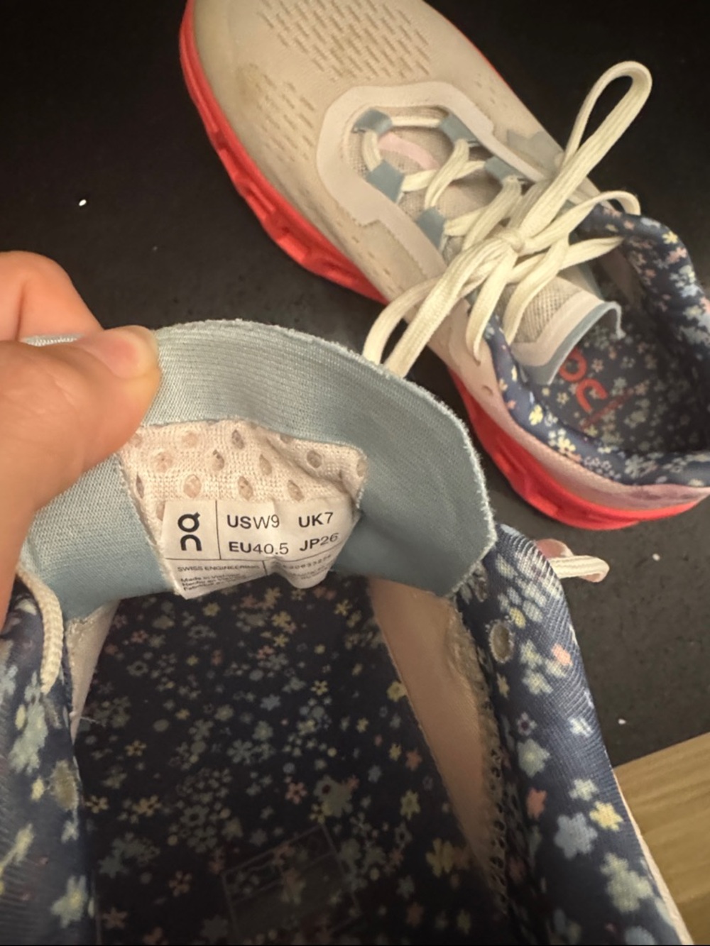 On Cloudmonster Running Shoes in Beige/pink and Coral FREE PEOPLE EXCLUSIVE - Picture 7 of 7